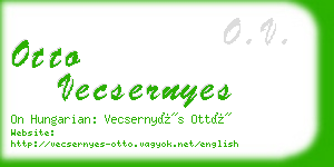 otto vecsernyes business card